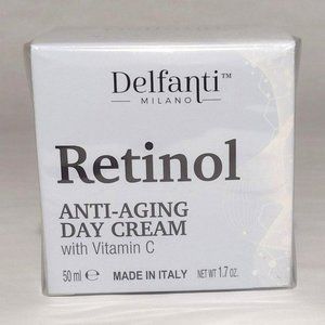 Anti-Aging Day Cream with Vitamin C  1.7 fl oz Delfanti RETINOL Milano